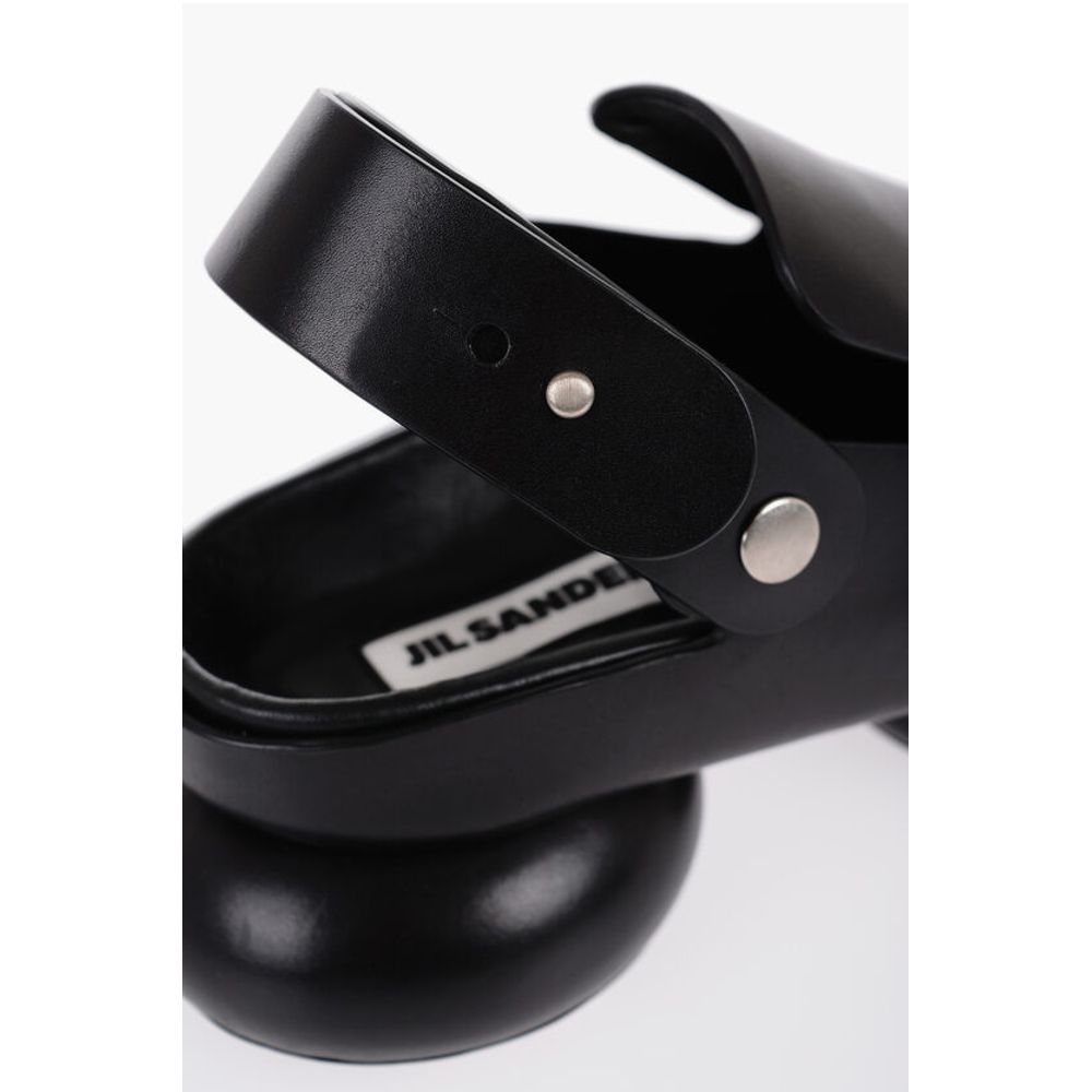 Jil Sander Chunky Sole Leather Slingback Sandals - Image 5