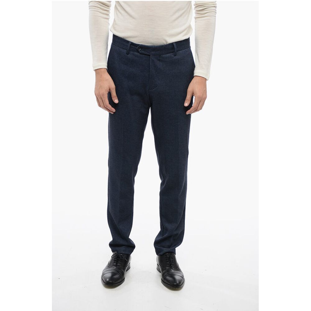 Corneliani CC COLLECTION Cotton Blend Suit with Notch Lapel and Patch P - Image 7