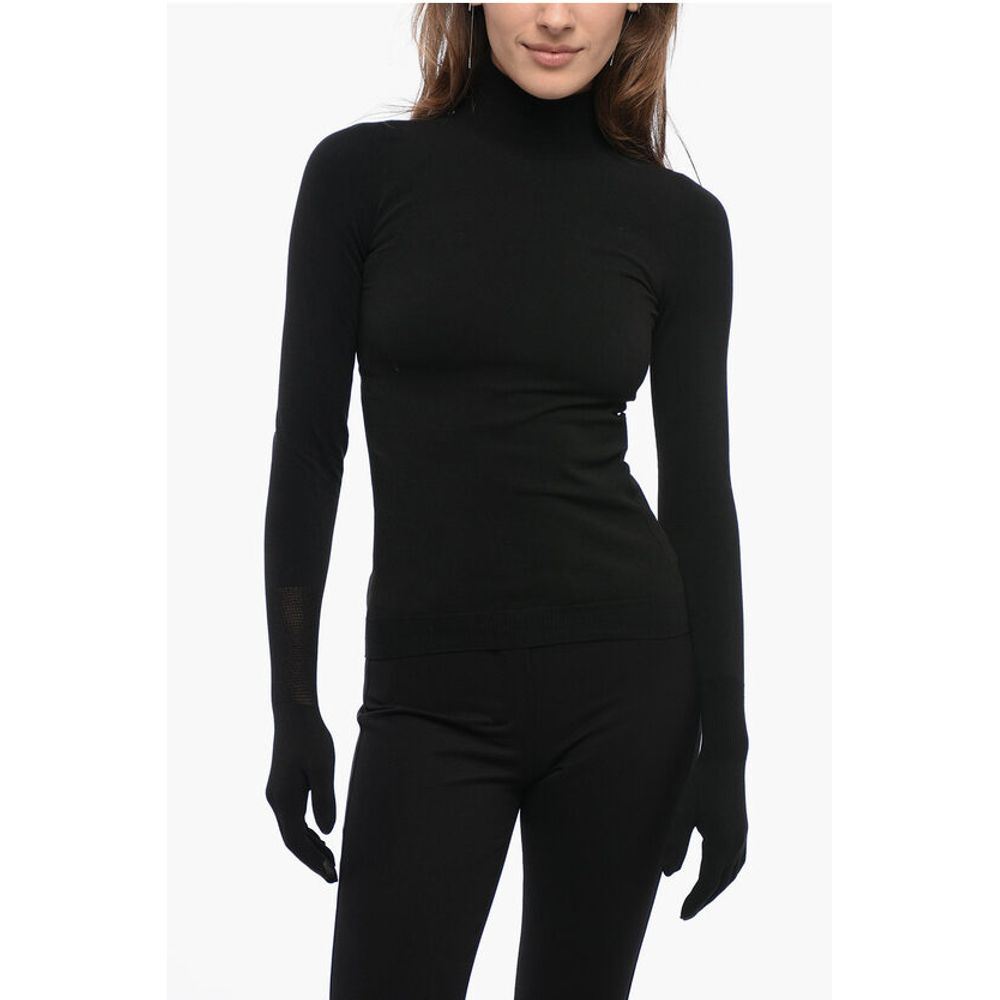 Balenciaga Turtleneck Sweater with Touchscreen Gloves