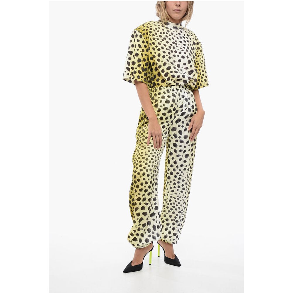 The Attico Satin Animalier Pants with Drawstring - Image 4