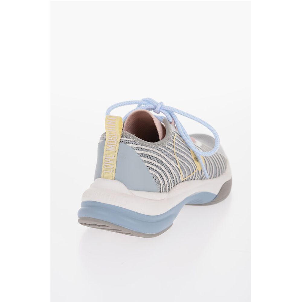 Moschino LOVE Mesh SPRINT50 Low-Top Sneakers with Contrast Detail - Image 2