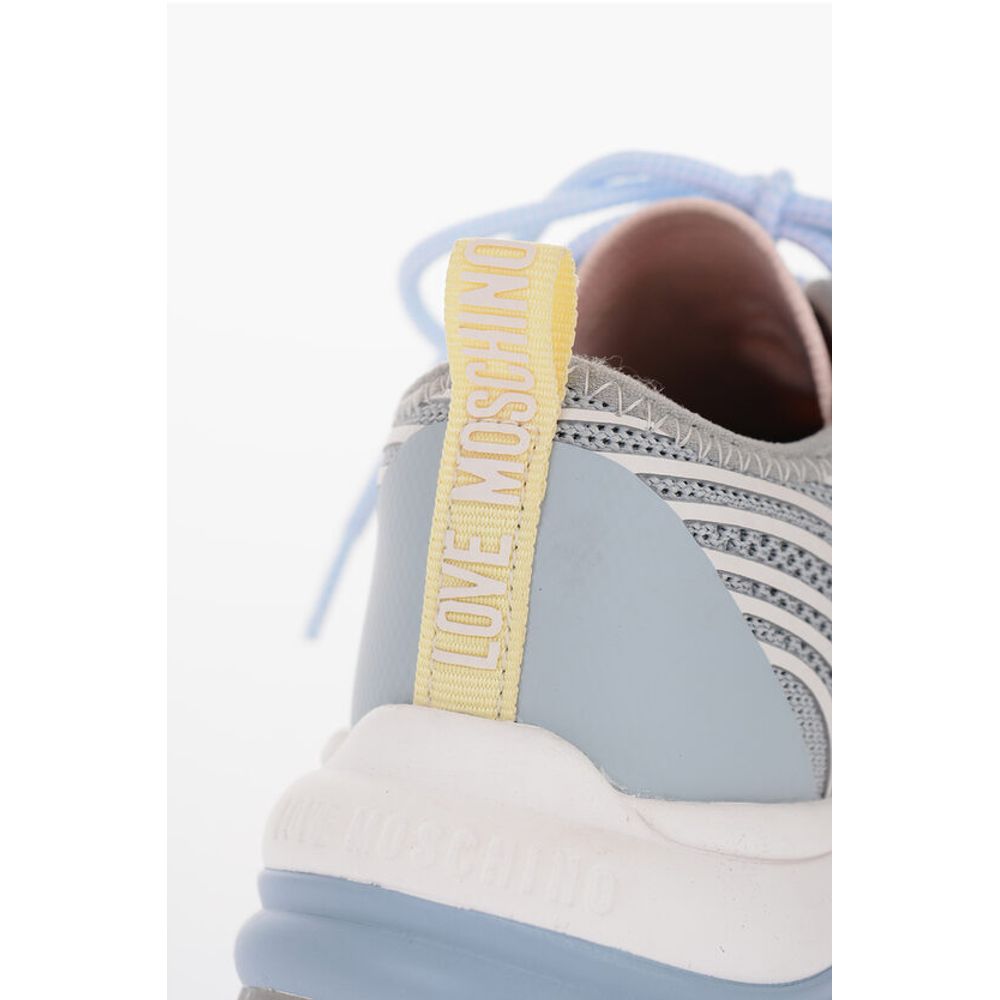 Moschino LOVE Mesh SPRINT50 Low-Top Sneakers with Contrast Detail - Image 5