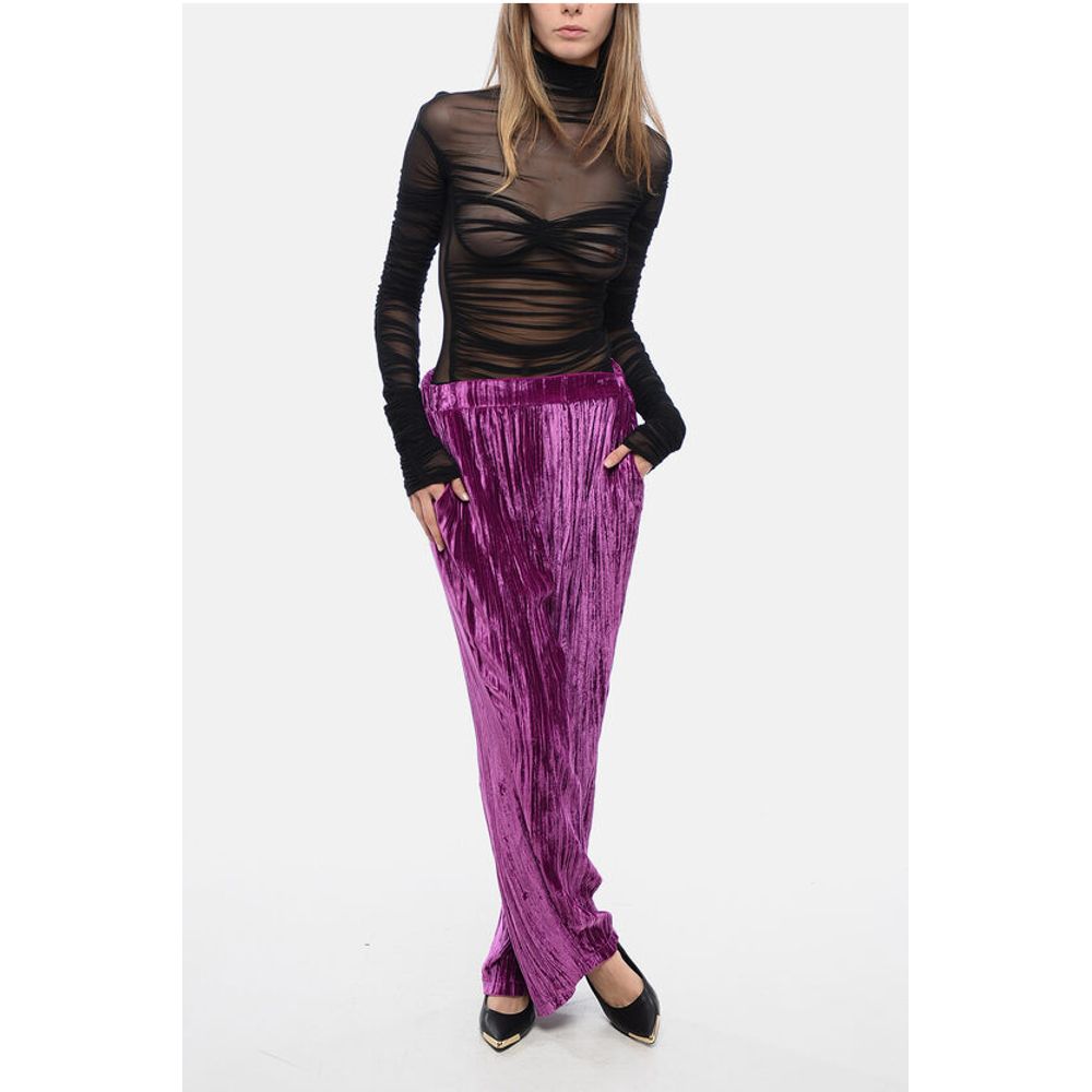Sleep no More Curly Velvet Wide-Leg Pants - Image 4
