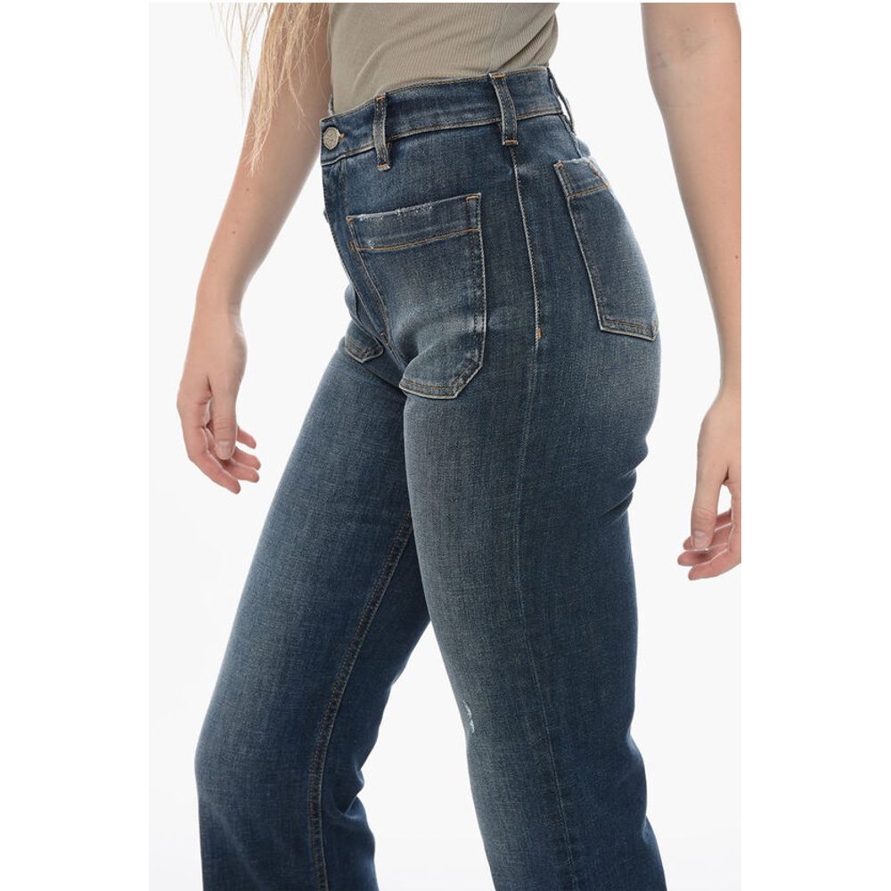 Two Women Two Men Flared GERBERA Denims with Patch Pockets 23cm - Image 3