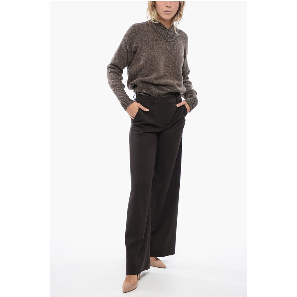 Quelle2 Virgin Wool Pants with Wide-Leg Fit - Image 4