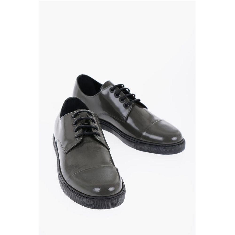 Corneliani ID Patent Leather Low-Top Sneakers