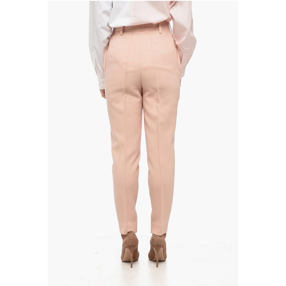 Prada Front Pleated Twill Wool Pants - Image 2