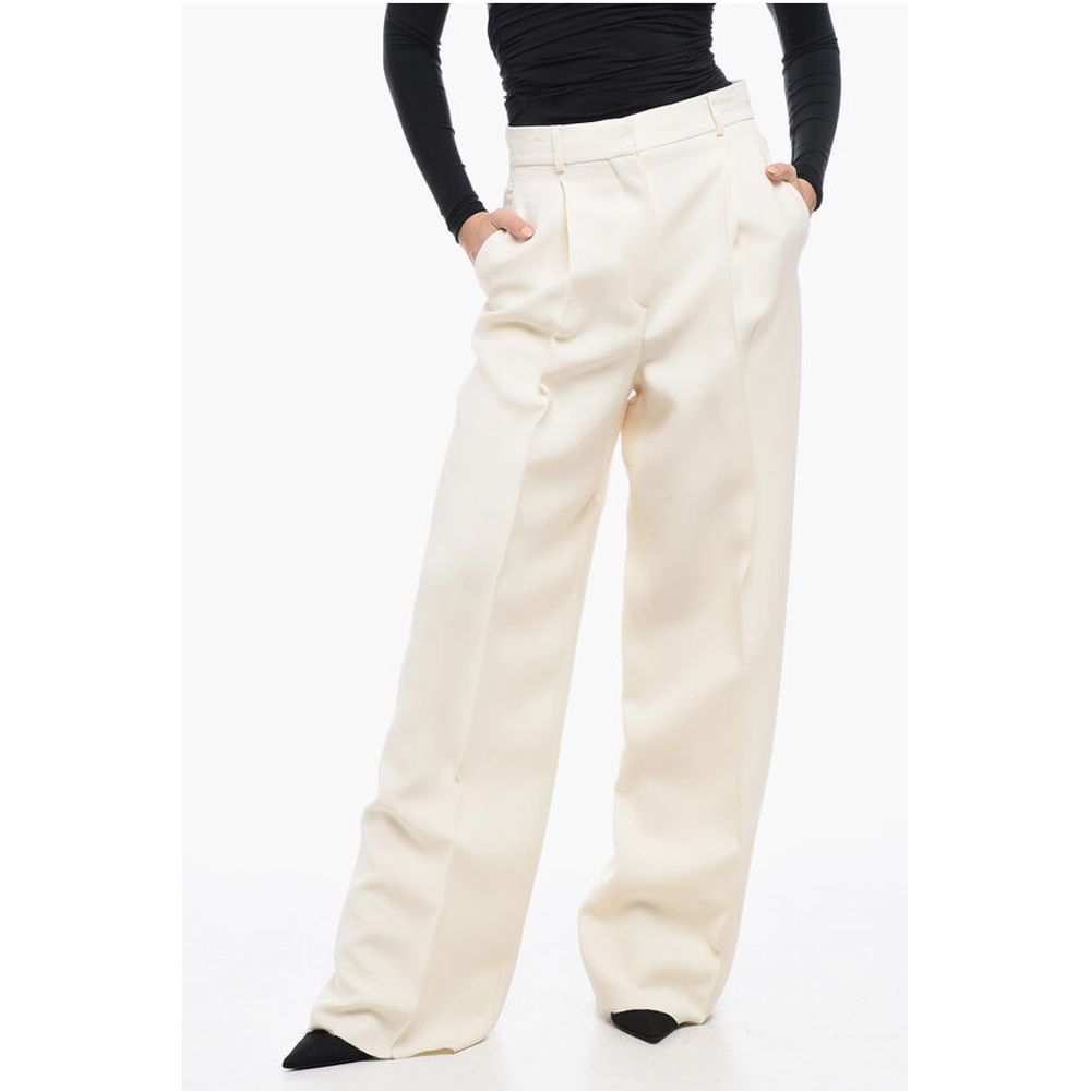 Dior Pleated High-Waisted Wool Pants