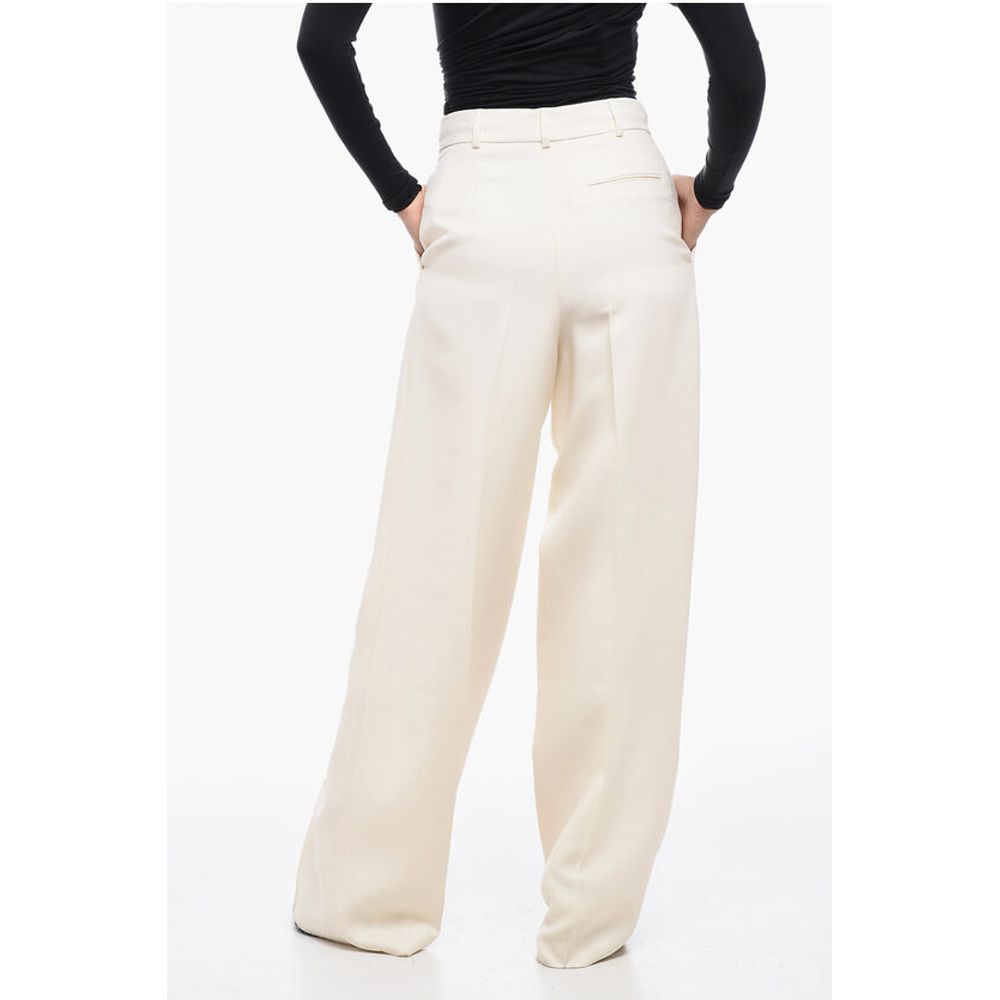 Dior Pleated High-Waisted Wool Pants - Image 2
