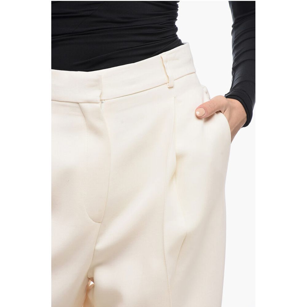 Dior Pleated High-Waisted Wool Pants - Image 3