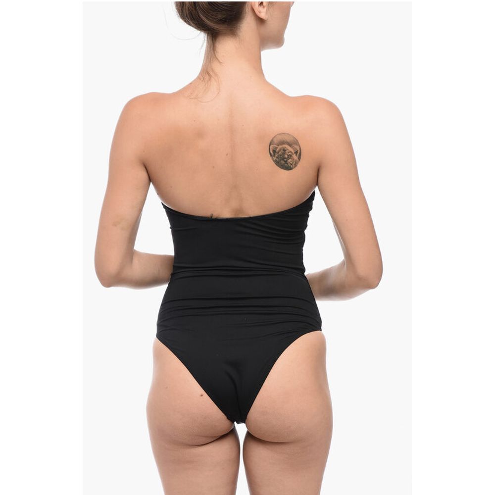AllSaints Strapless TATUM One-Piece Swimsuit with Cut-Out Detail - Image 2