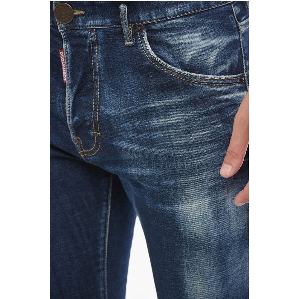 Dsquared² Dark-washed Cool Guy Denims with Patch 19cm - Image 3