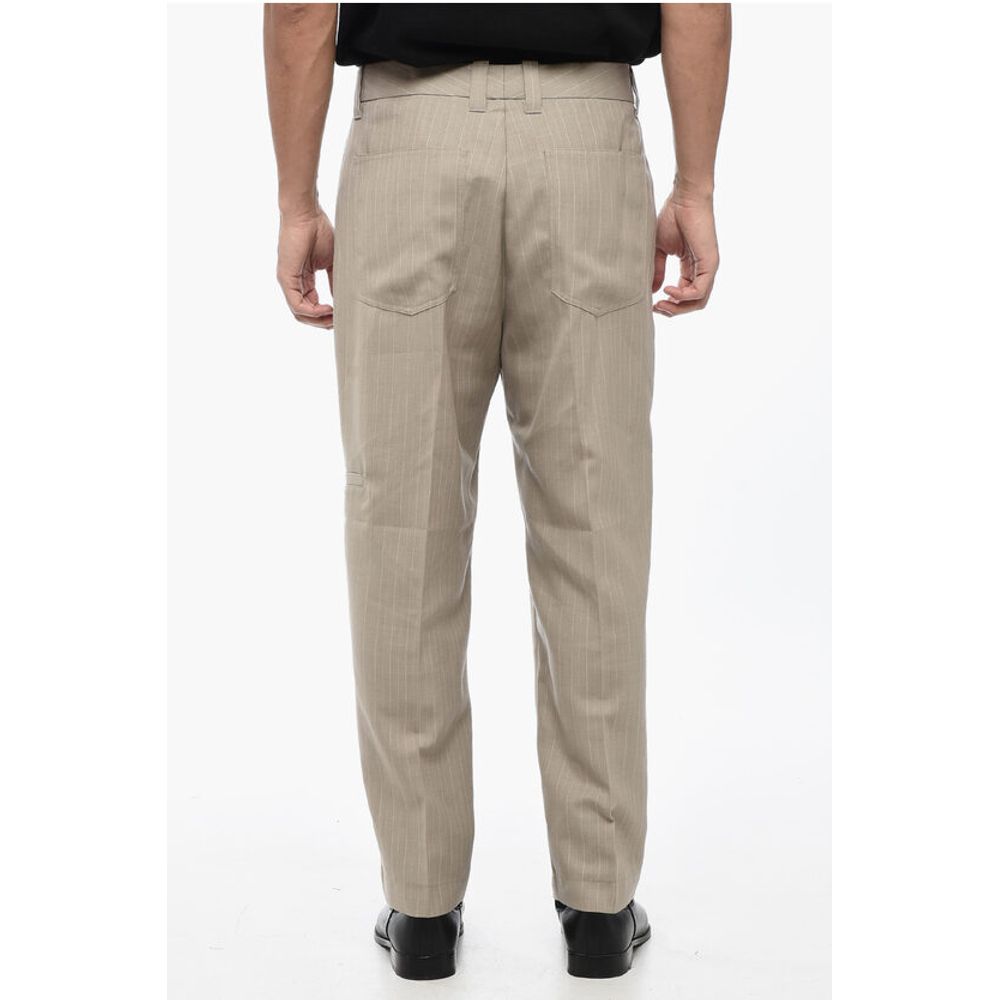 AllSaints THIRTY TWO Pinestripe ANACO Pants with Belt Loops - Image 2