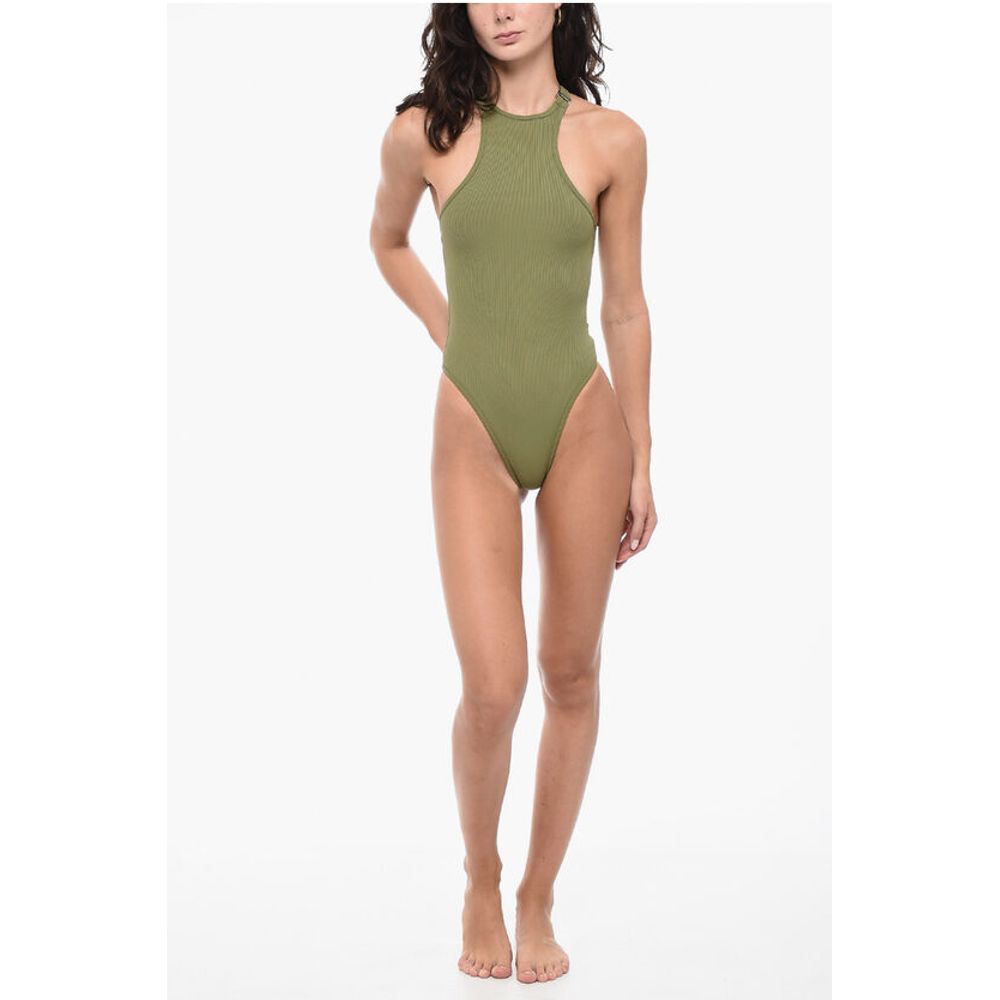 The Attico Buckle Logoed One-Piece Swimsuit - Image 4