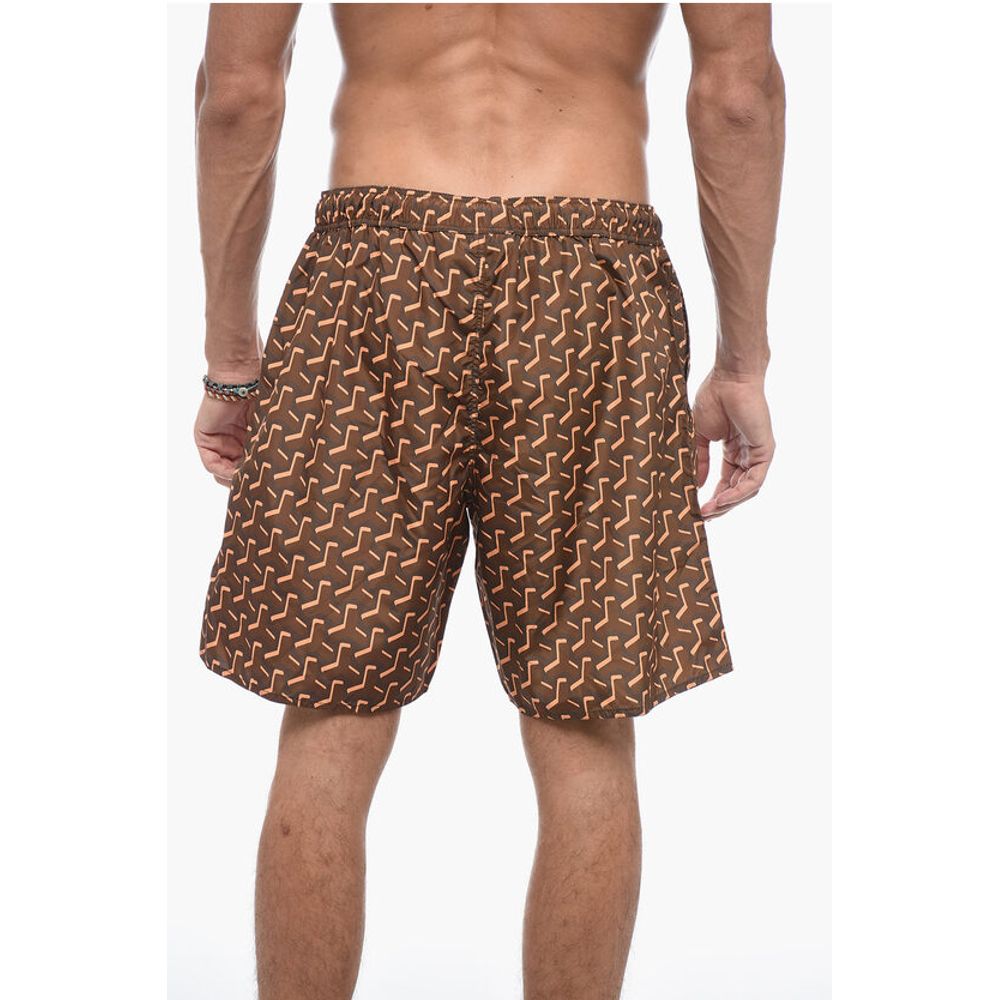 Yes I Am Geometric-patterned Swimshorts - Image 2