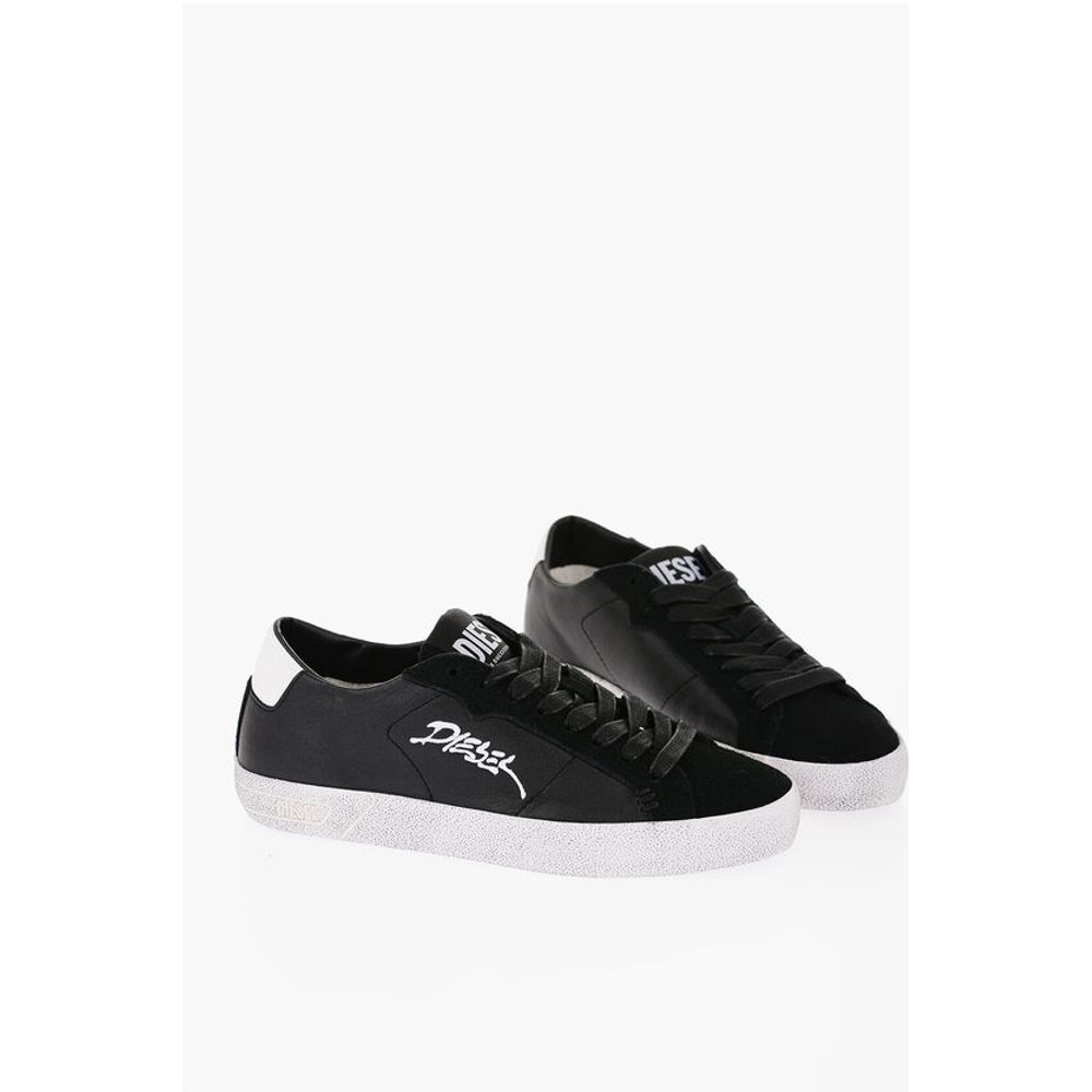 Diesel Embroidered Logo LEROJI Eco-Leather Sneakers