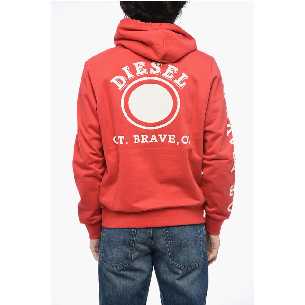 Diesel S-GINN-HOOD-K21 Hoodie Sweatshirt with Logo Print - Image 2