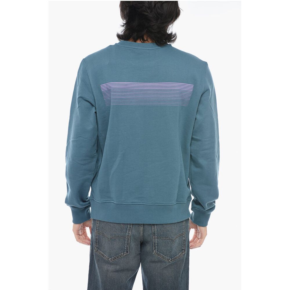 Diesel Brushed Cotton S-GINN-E3 Crewneck Sweatshirt With Logo Print - Image 2