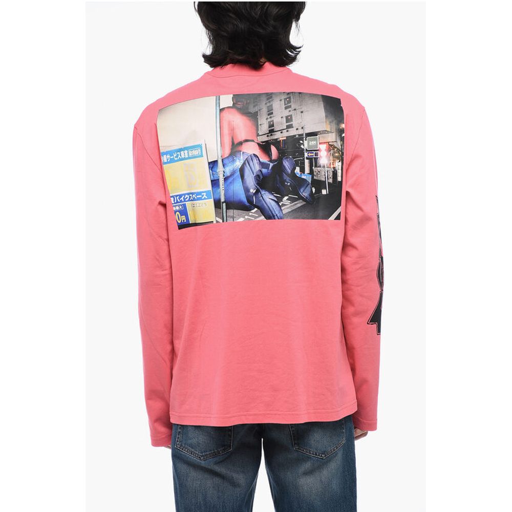 Diesel Oversized T-CRANE-LS-L2 Printed T-Shirt - Image 2