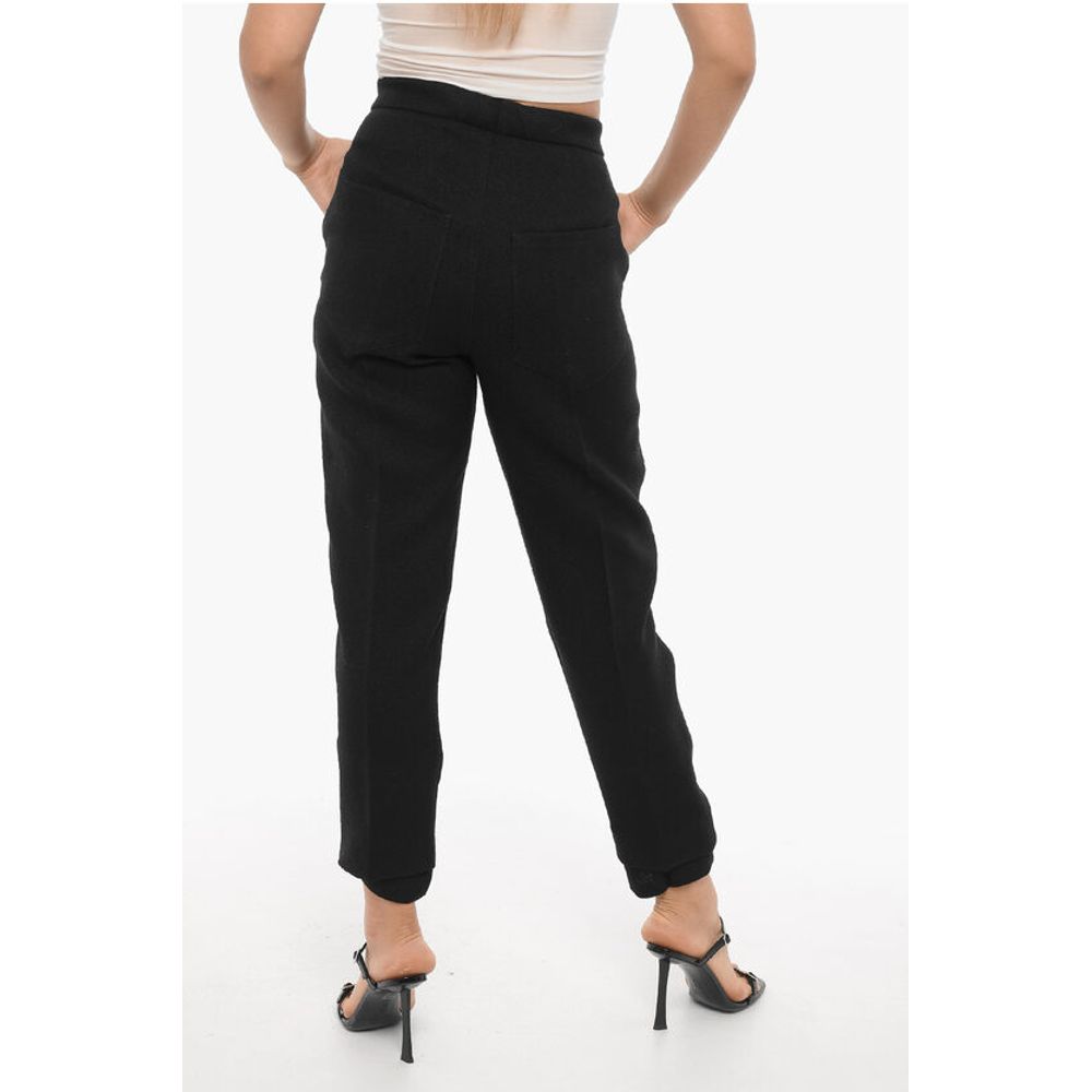Setchu High Waist Virgin Wool Straight Leg Pants - Image 2