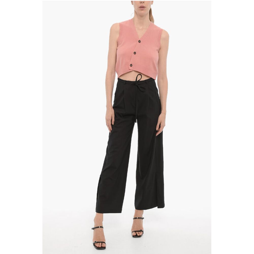 Eudon Choi Single-Pleat Wide Leg Wool TANDIN Pants - Image 4