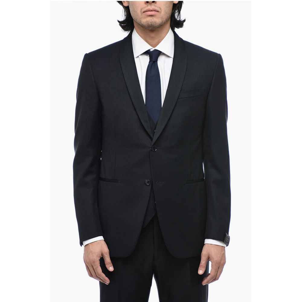 Corneliani CERIMONIA 3-Piece Jacquard Wool Suit - Image 2