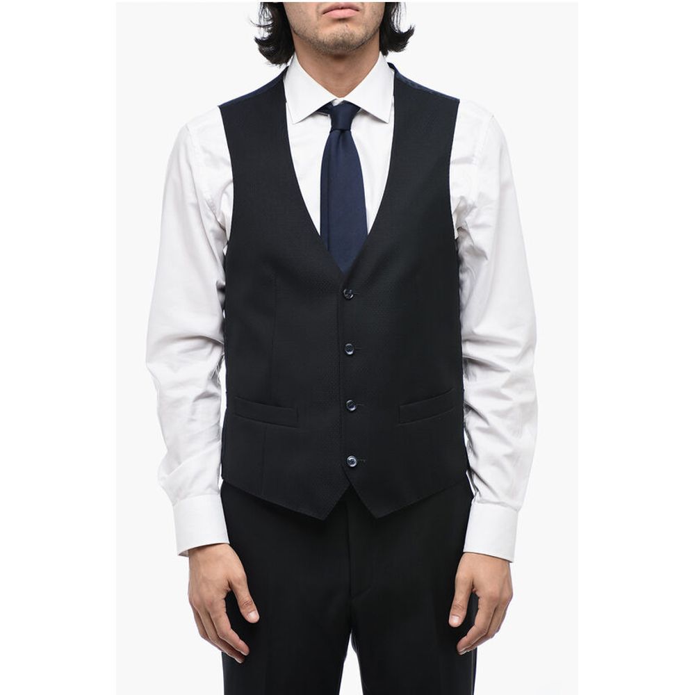 Corneliani CERIMONIA 3-Piece Jacquard Wool Suit - Image 7