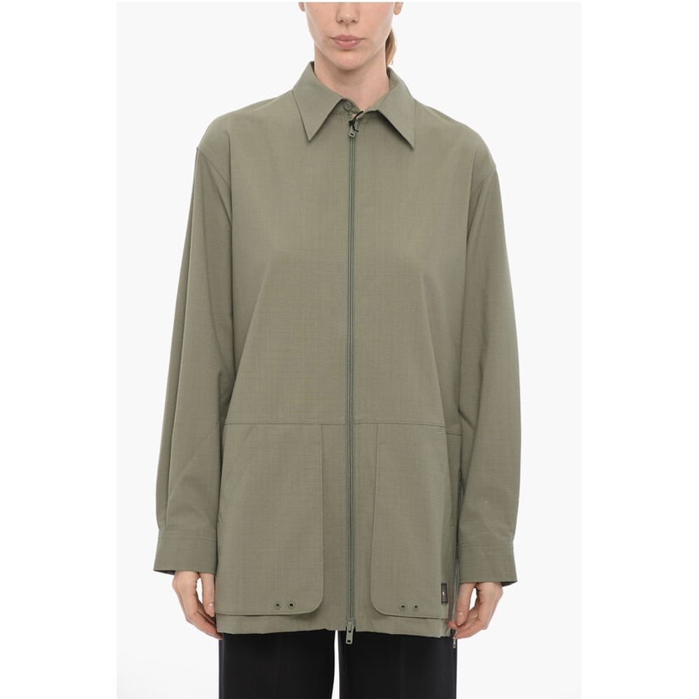 Y-3 ADIDAS Rip Stop Checked Windbreaker Jacket