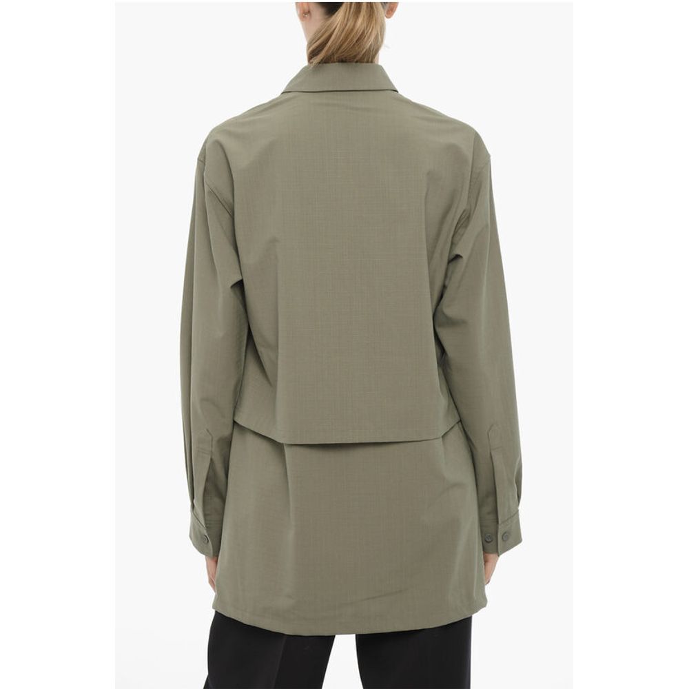 Y-3 ADIDAS Rip Stop Checked Windbreaker Jacket - Image 2