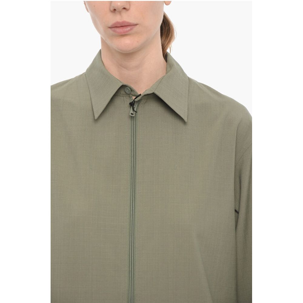 Y-3 ADIDAS Rip Stop Checked Windbreaker Jacket - Image 3