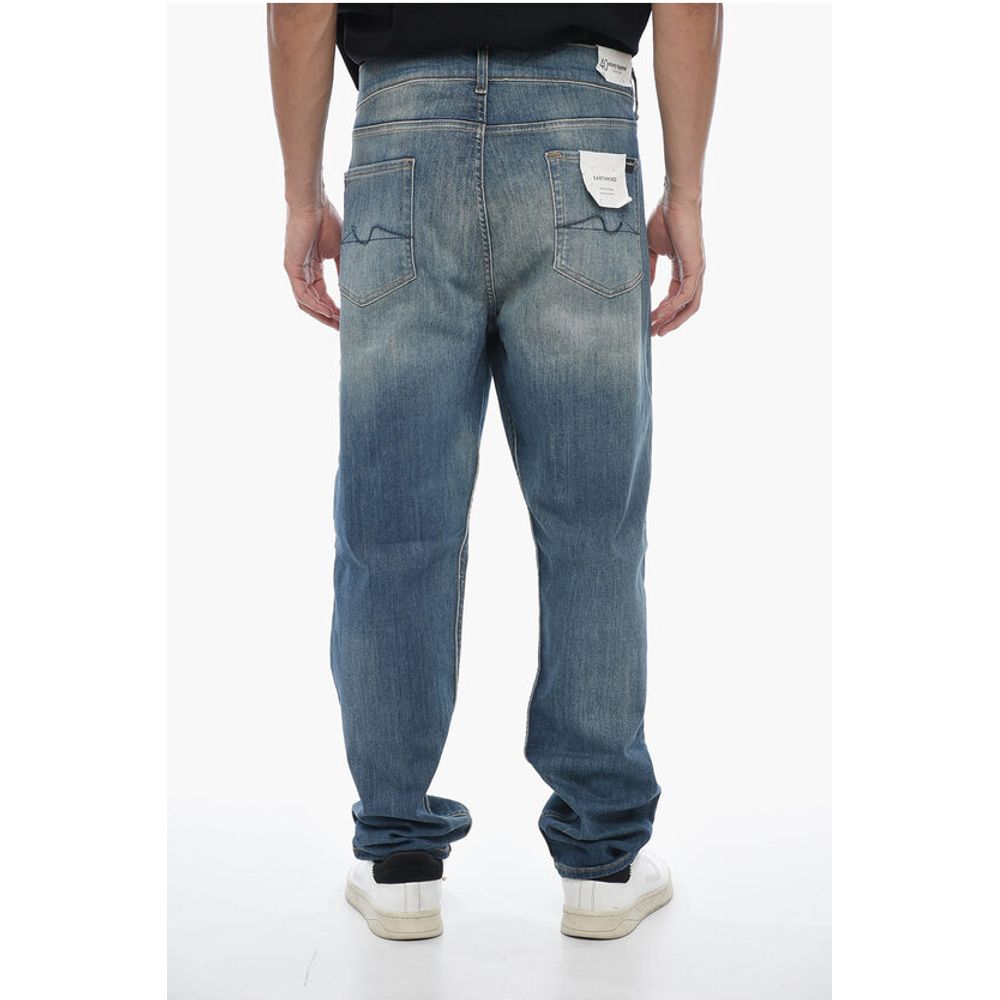 Seven Stonewashed Tapered-fit Denims 19cm - Image 4