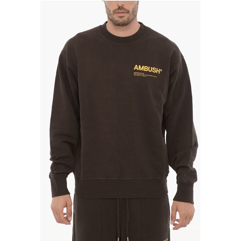 Ambush Fleeced Cotton WORKSHOP Crew-neck Sweatshirt
