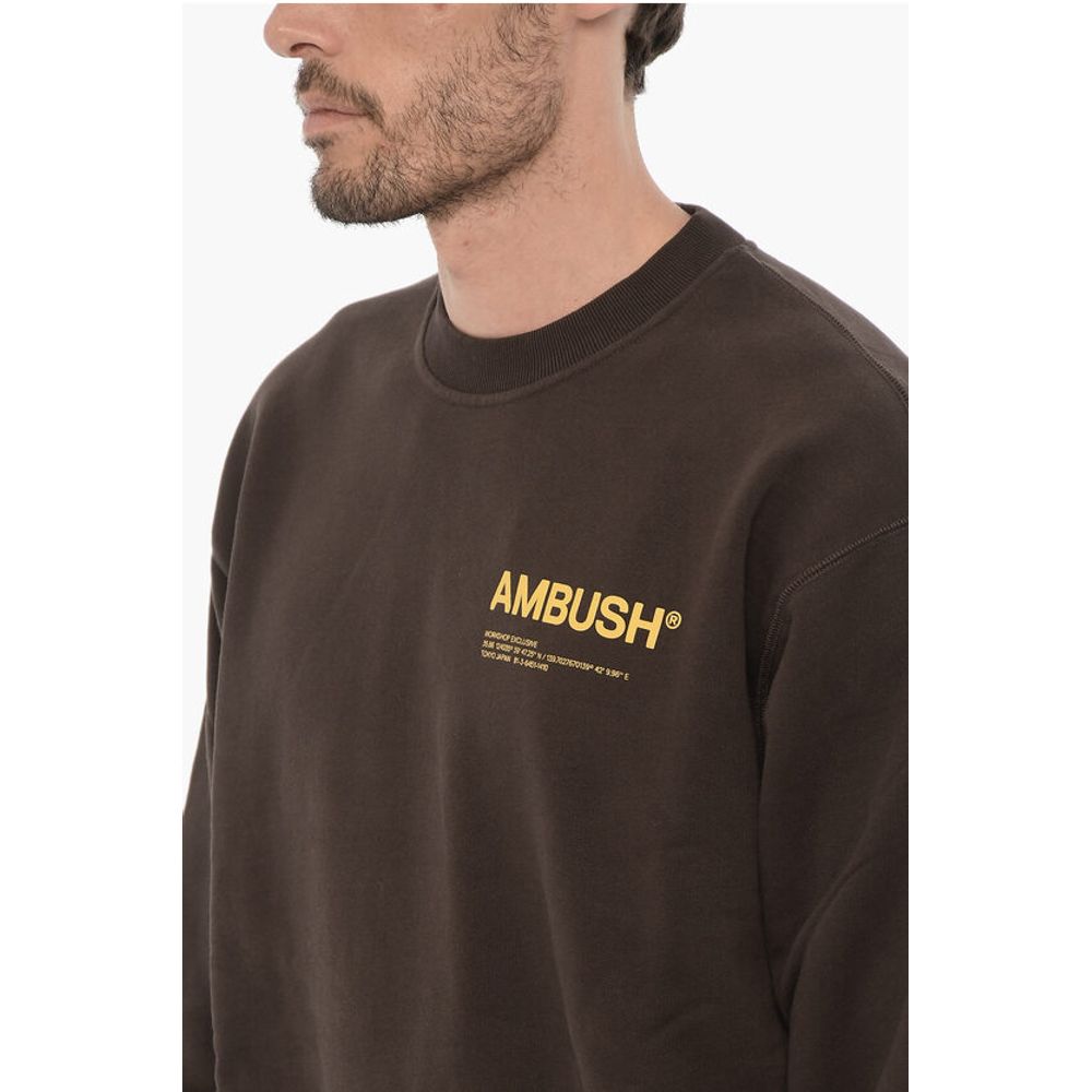 Ambush Fleeced Cotton WORKSHOP Crew-neck Sweatshirt - Image 3