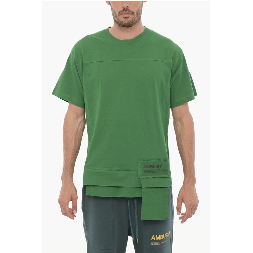 Ambush Solid Color AMAZON SEA FOAM Crew-neck T-Shirt with Waist Poc