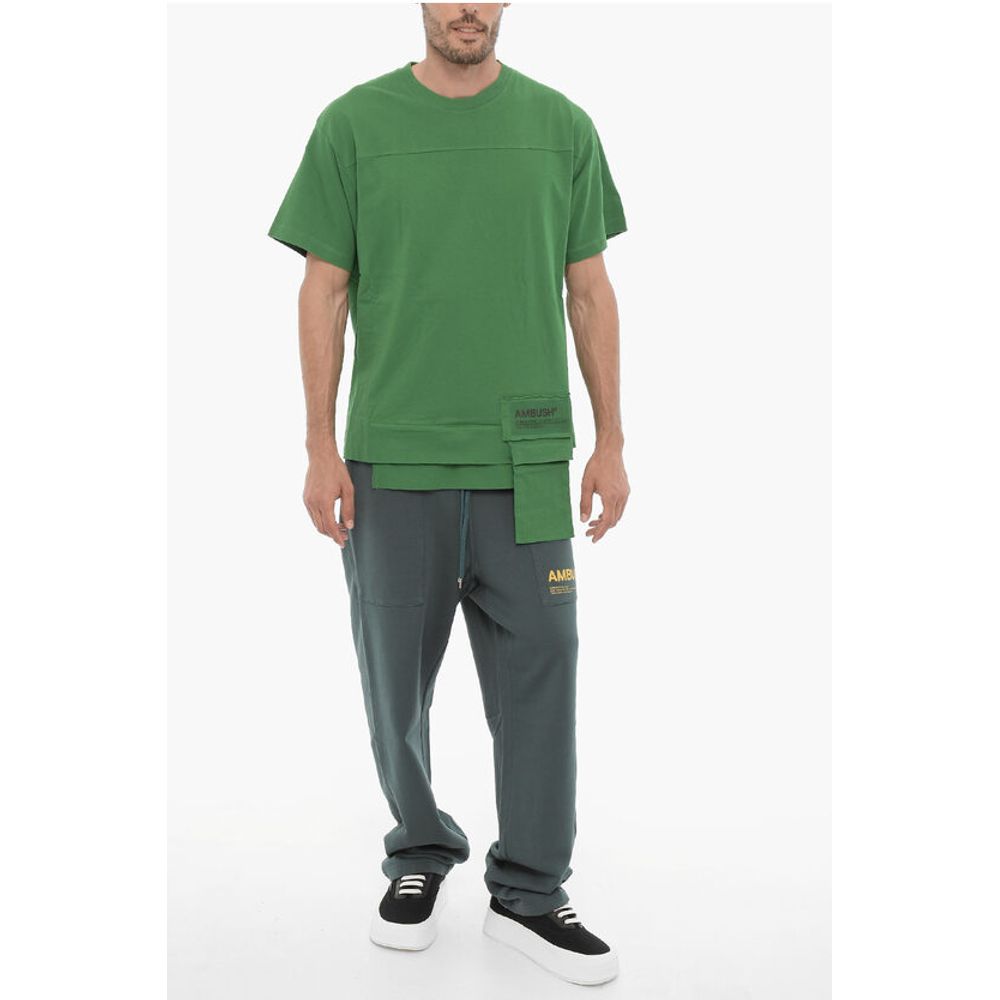 Ambush Solid Color AMAZON SEA FOAM Crew-neck T-Shirt with Waist Poc - Image 4