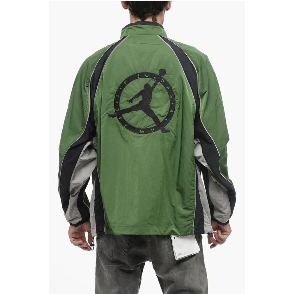 Off-White OW X JORDAN Nylon Track Windbreaker with Front Zip - Image 2
