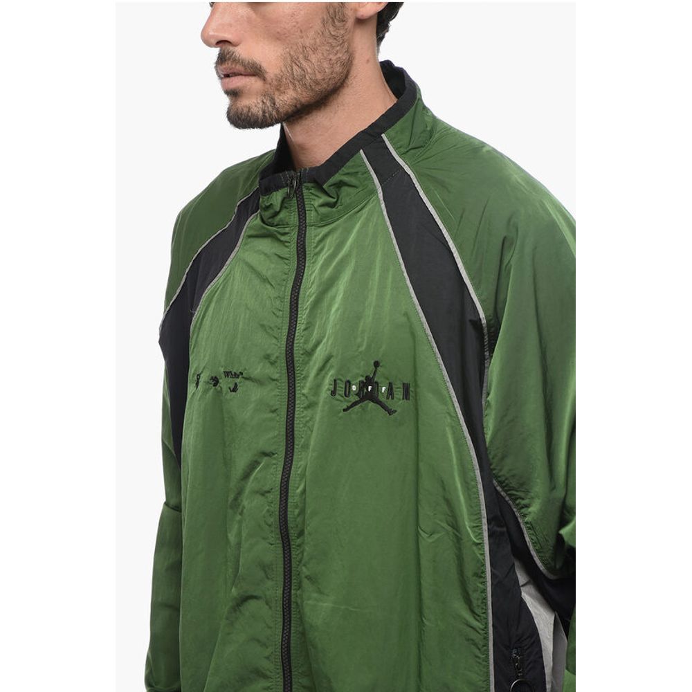 Off-White OW X JORDAN Nylon Track Windbreaker with Front Zip - Image 3