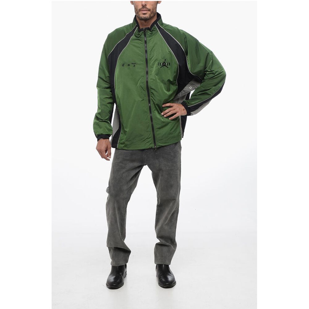 Off-White OW X JORDAN Nylon Track Windbreaker with Front Zip - Image 4