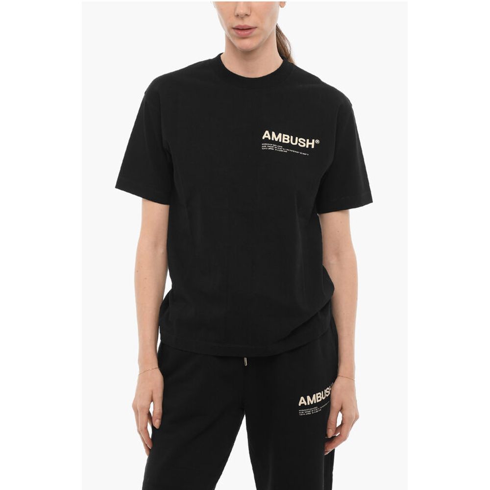 Ambush Solid Color Crew-neck T-Shirt with Contrasting Logo
