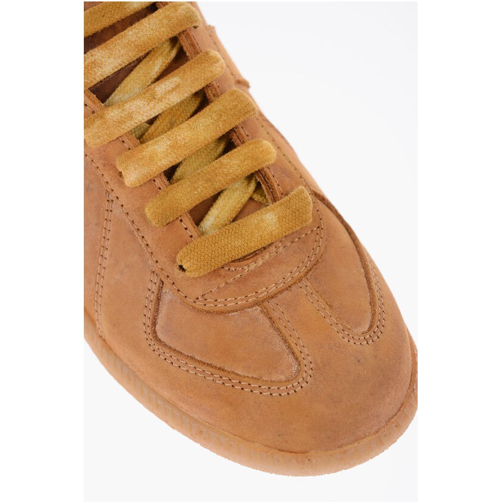 Maison Margiela MM22 Lace-up Sneakers with Visible Stitching - Image 4