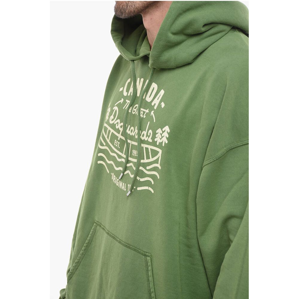 Dsquared² RAGIAN Hoodie Sweatshirt with Lettering Print - Image 3