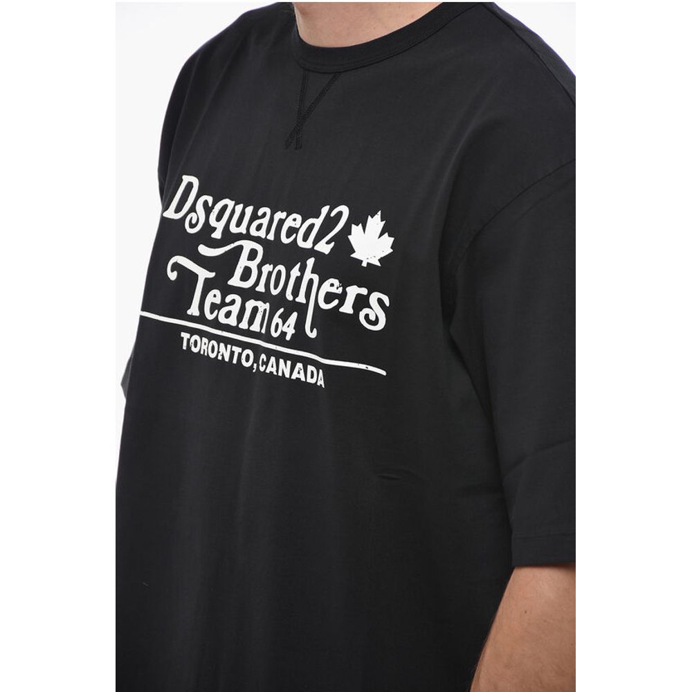 Dsquared² Loose Fit BROTHERS TEAM T-shirt with Logo Print - Image 3