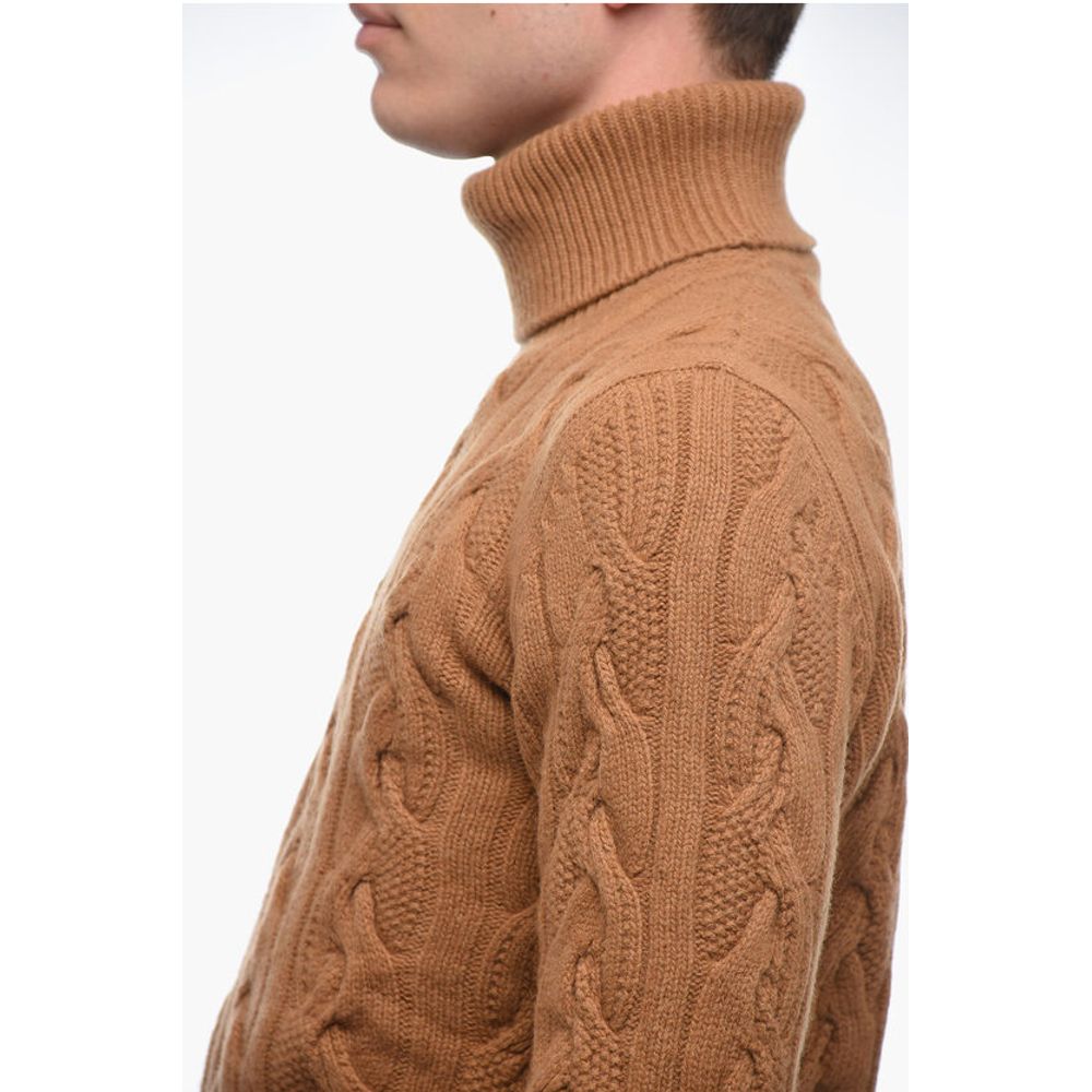 Altea Turtleneck Aran Virgin Wool Sweater - Image 2