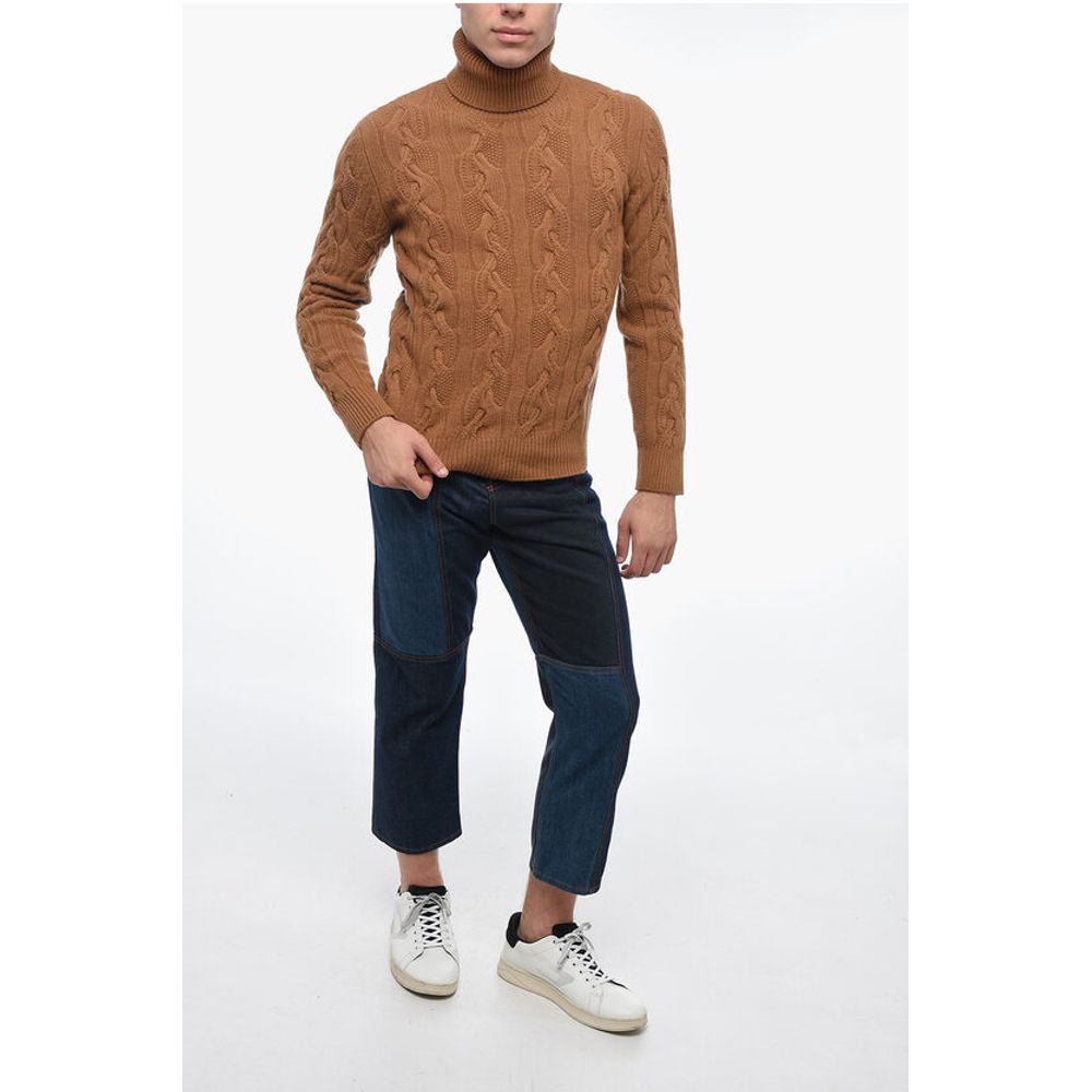 Altea Turtleneck Aran Virgin Wool Sweater - Image 4