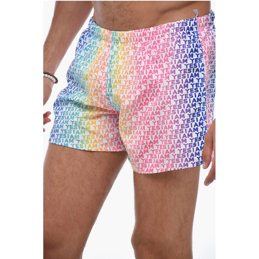 Yes I Am All-Over Logo Swim shorts - Image 3