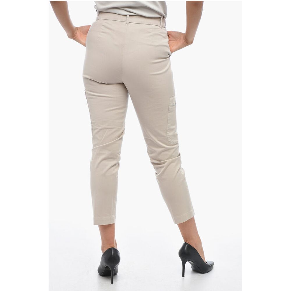 Fabiana Filippi Cropped Fit Stretch Cotton Cargo Pants - Image 2
