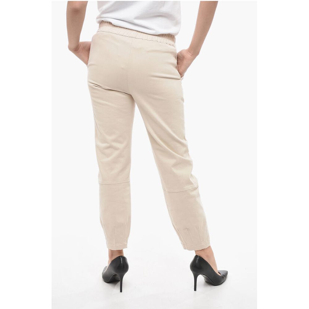 Gentryportofino Stretch Cotton Pants with Elastic Cuffs - Image 2