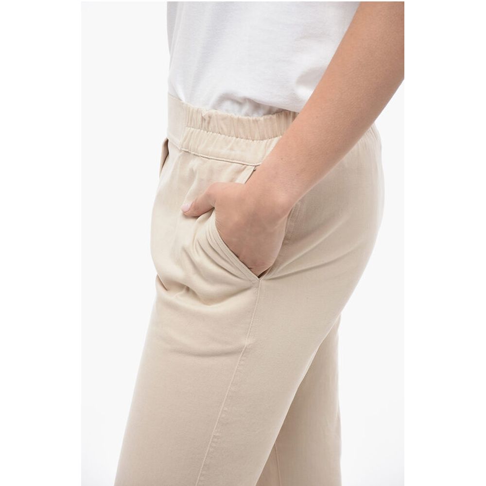 Gentryportofino Stretch Cotton Pants with Elastic Cuffs - Image 3