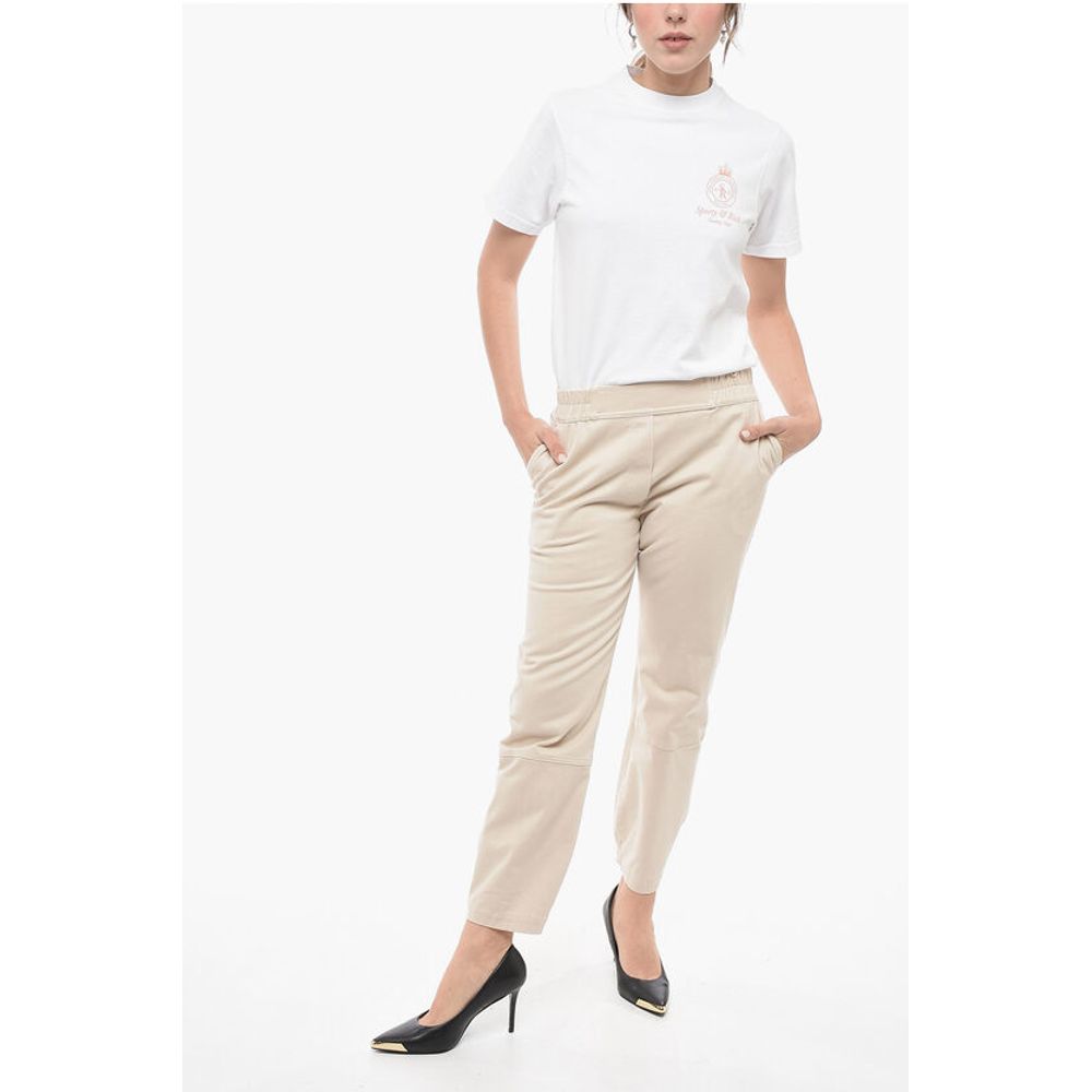 Gentryportofino Stretch Cotton Pants with Elastic Cuffs - Image 4