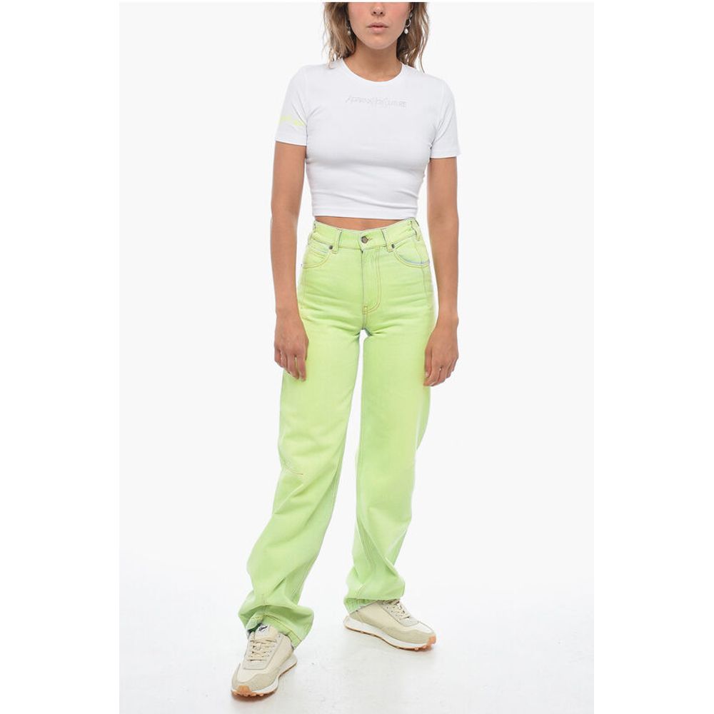 Adriana Hot Couture Rhinestoned GLITTER TATTOO Cropped Fit T-Shirt - Image 4